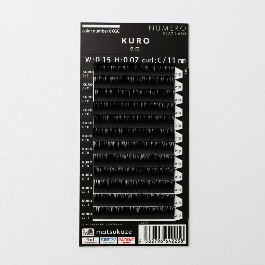 NUMERO Flatlash BLACK "KURO" CC-curl