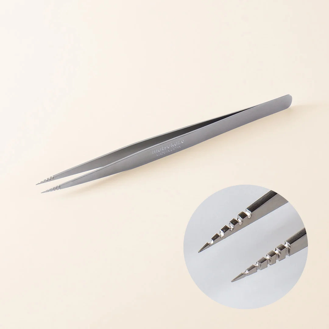 Stainless steel Serrated Lash Isolation Tweezers