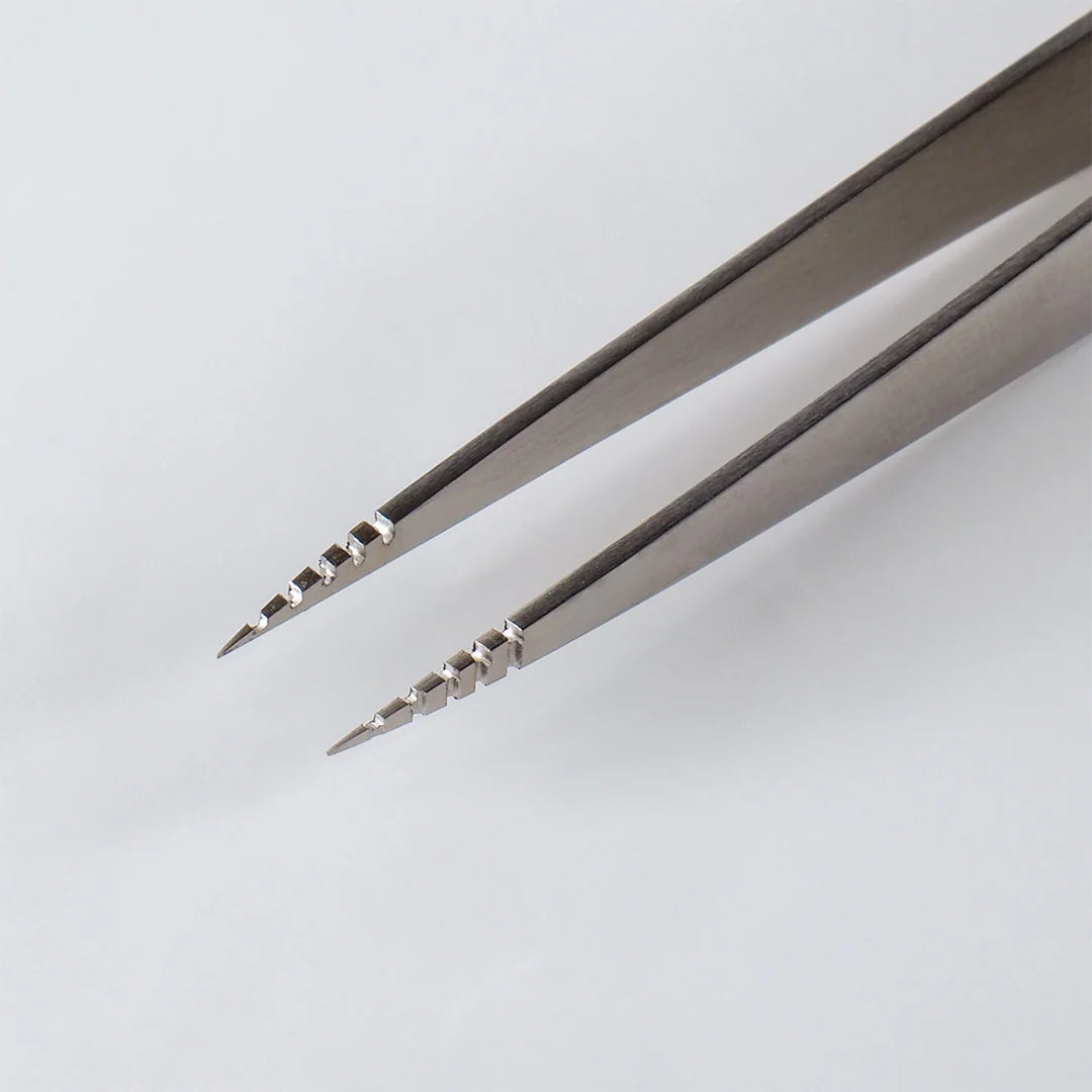 Stainless steel Serrated Lash Isolation Tweezers