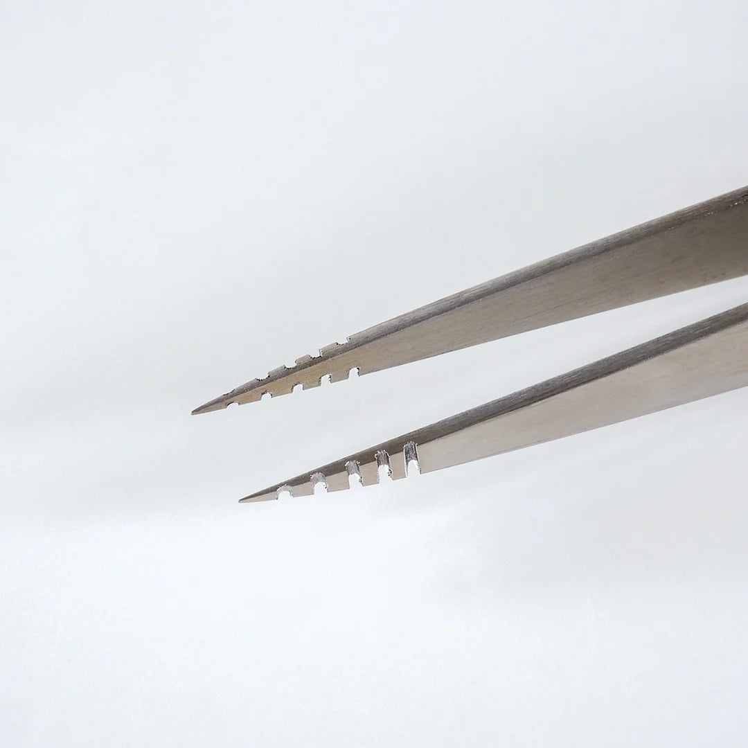 Stainless steel Serrated Lash Isolation Tweezers