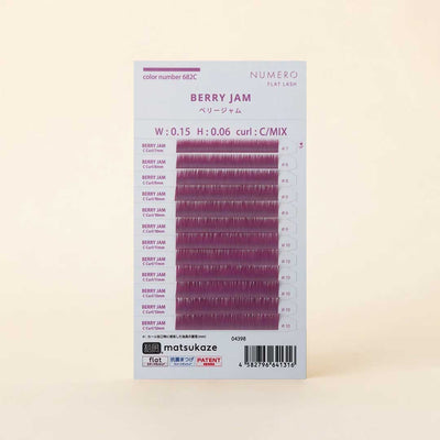 NUMERO Color Flat Lash BERRY JAM 0.15mm