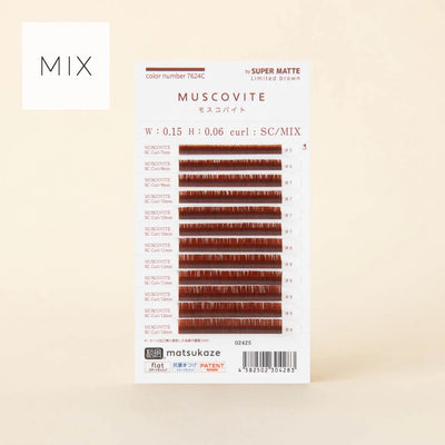 NUMERO Color Flat Lash MUSCOVITE MIX 7mm-12mm