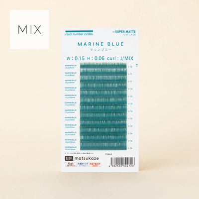 NUMERO Color Flat Lash MARINE BLUE MIX 7mm-12mm