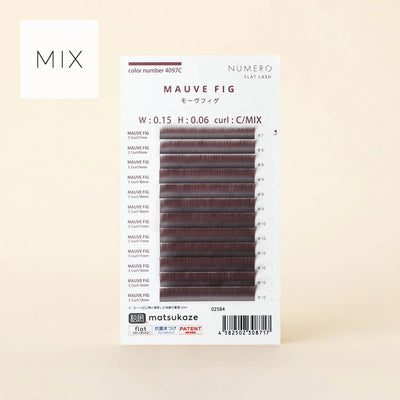 NUMERO Color Flat Lash MAUVE FIG MIX 7mm-12mm