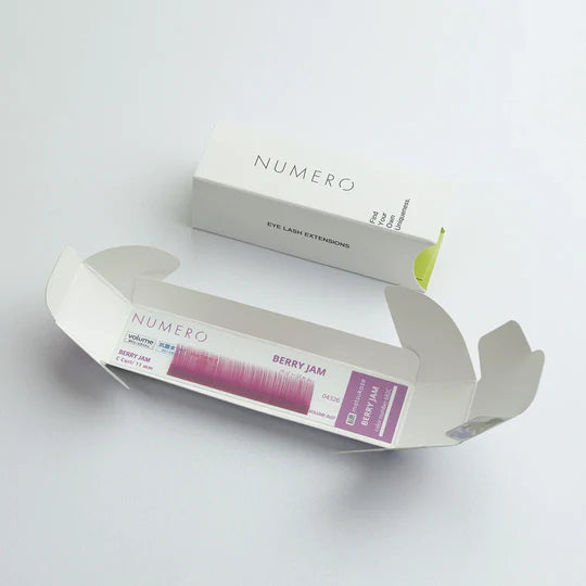 NUMERO Color Flat Lash BERRY JAM 0.15mm 1-column