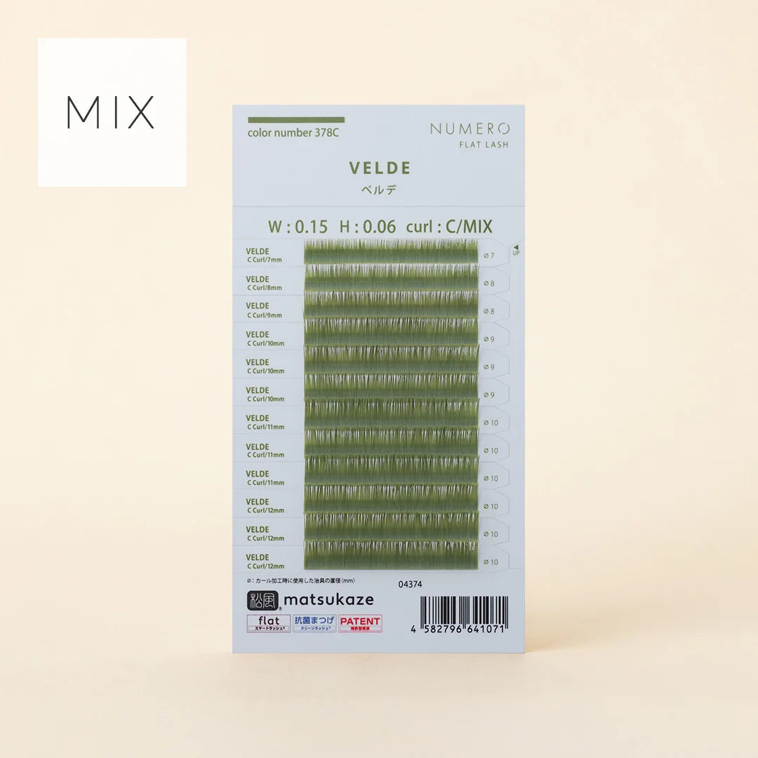 NUMERO Color Flat Lash VELDE MIX 7mm-12mm