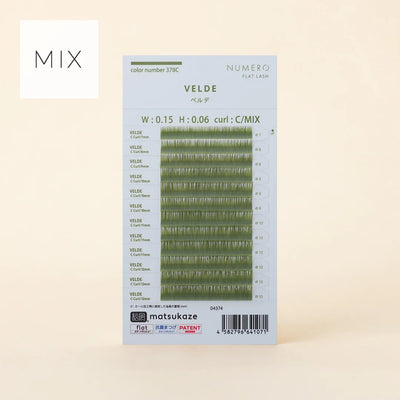 NUMERO Color Flat Lash VELDE MIX 7mm-12mm
