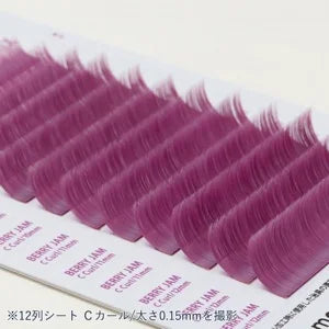 NUMERO Color Flat Lash BERRY JAM MIX 7mm-12mm