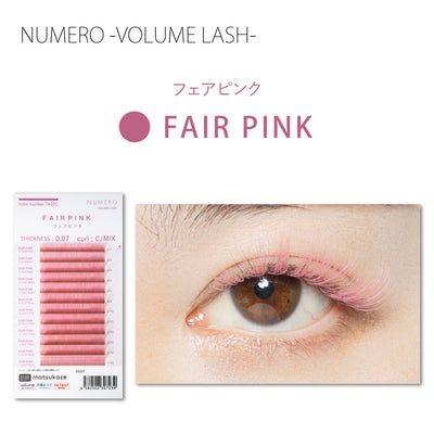NUMERO Color Volume Lash FAIR PINK MIX 7～12mm