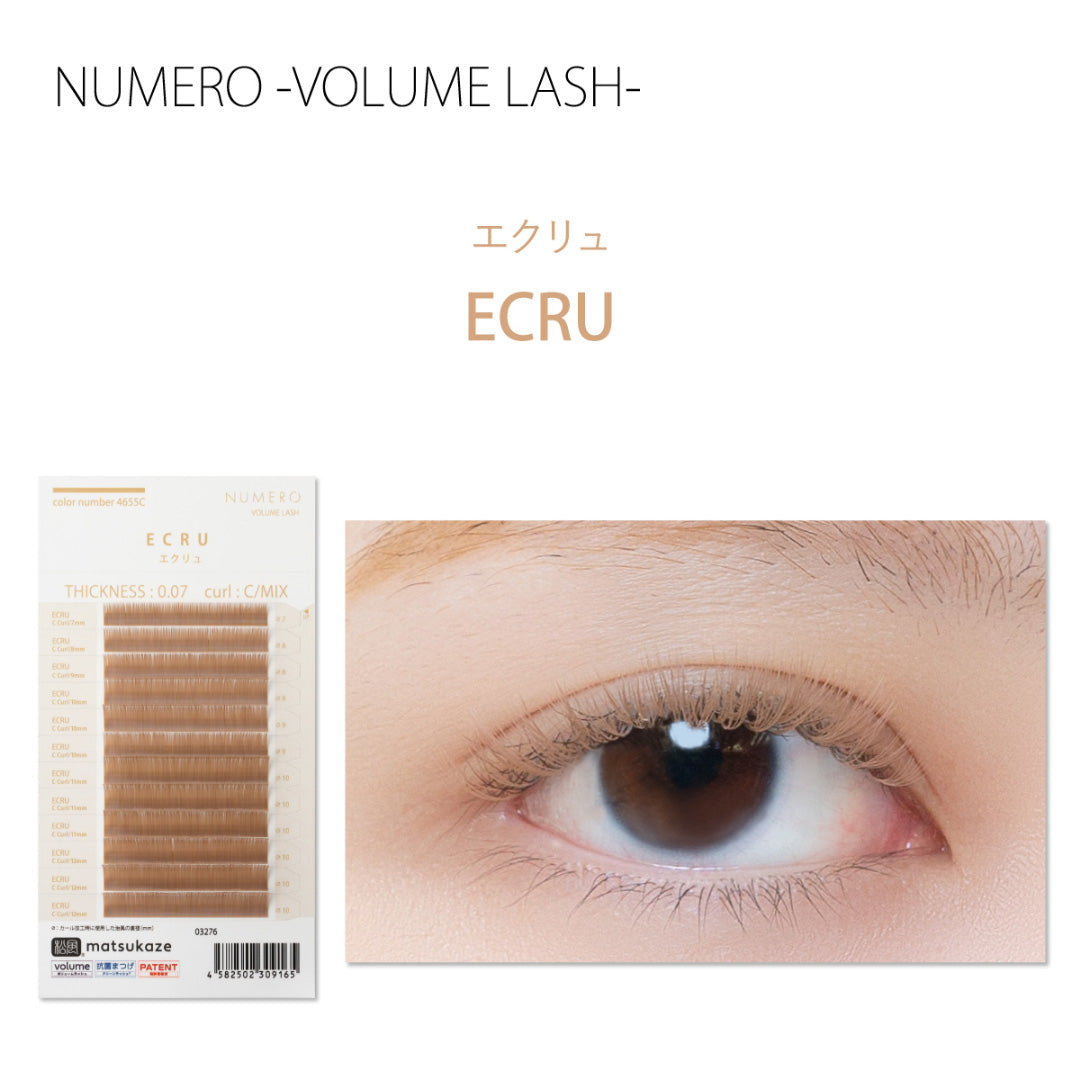 NUMERO Color Volume Lash ECRU 0.07mm