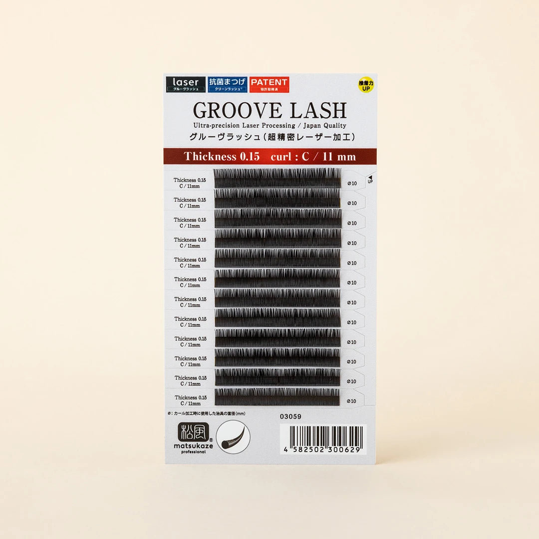 Groove Volume Lash (Laser processing) C-curl