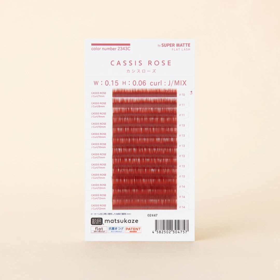 Cassis Color Chart NUMERO Color Flat Lash CASSIS ROSE MIX 7mm-12mm – Matsukaze