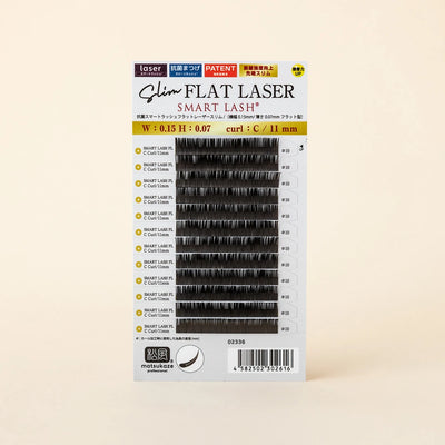 Antibacterial Laser Slim Flat Lash J-curl
