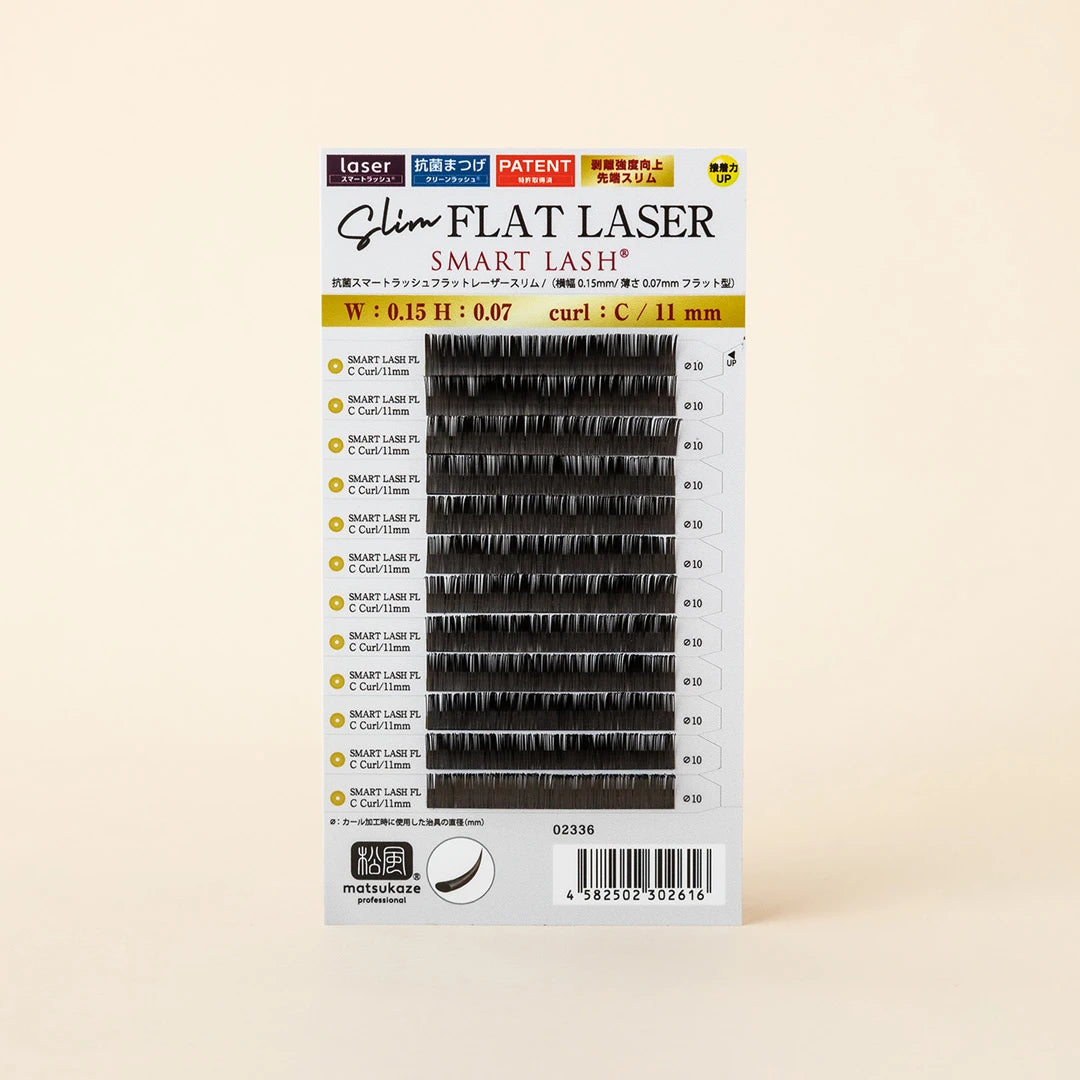 Antibacterial Laser Slim Flat Lash MIX 8mm-12mm