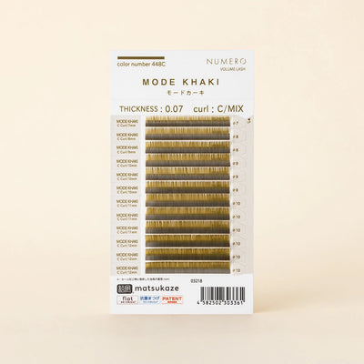 NUMERO Color Volume Lash MODE KHAKI MIX 7～12mm