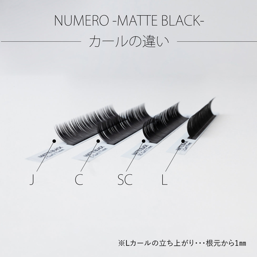 NUMERO Flat Lash MATTE BLACK MIX 7mm-12mm